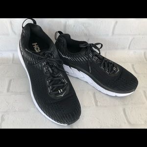 Hoka shoes size 10 black & white